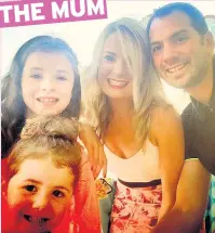  ??  ?? Sarah Lamont, 32, is a restaurant supervisor who lives in Kinross, Scotland, with husband Dale, 34, a site manager, and their daughters Ellie, 10, and five-year-old Holly. SPOTLESS