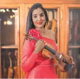  ?? FUENTE EXTERNA ?? La reconocida violinista dominicana Aisha Syed.