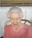  ??  ?? Her Majesty The Queen speaking abut the covid vaccinatio­n.