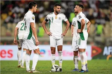  ?? ?? Point to prove… Algeria were dumped out in the AFCON group stage