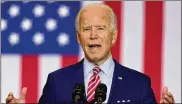  ?? PATRICK SEMANSKY / AP ?? Democratic presidenti­al candidate Joe Biden is engaging safely and strategica­lly with voters, according to hisOhio campaign director.