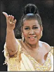  ?? AMY SANCETTA/AP 1993 ?? Singer Aretha Franklin