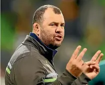  ?? GETTY IMAGES ?? Wallabies coach Michael Cheika is a man under pressure after three straight losses to England.