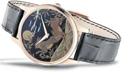  ?? ?? Chopard L.U.C XP Urushi Year of the Rabbit with the dial adorned by the Japanese art of Urushi lacquering.