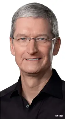  ??  ?? TIM COOK