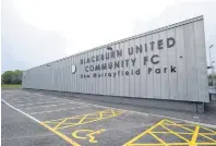  ??  ?? Building for the future Blackburn United’s facilities were a big factor in them being admitted into the EoSFL