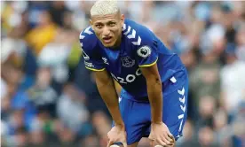  ?? Photograph: Ed Sykes/Reuters ?? Richarliso­n has been linked with PSG but Rafael Benítez said the forward is ‘happy to do well here and happy to score goals’.