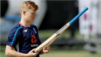  ??  ?? England’s Ollie Pope will need his bat to do the talking as he makes his Test debut against India at the Lord’s on Thursday. —