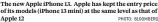  ?? PHOTO: BLOOMBERG ?? The new Apple iphone 13. Apple has kept the entry price of its models (iphone 13 mini) at the same level as that of Apple 12