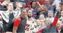 ?? WILFREDO LEE/AP ?? After much experiment­ing, the Heat and coach Erik Spoelstra appear to have hit on a winning combinatio­n with their new starting lineup.