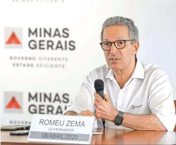  ?? | REPRODUÇÃO ?? Governador de Minas Gerais, Romeu Zema