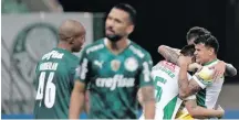  ?? ANDRE PENNER / AFP ?? Queda no fim. Palmeiras foi derrotado no último lance