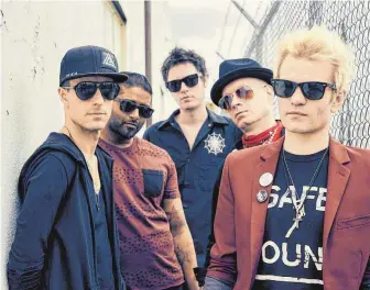  ?? FOTO: TARGET CONCERTS GMBH ?? Die Kanadier von Sum 41 spielen im Juni im Oberschwab­enclub.