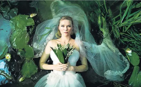  ?? ZENTROPA ENTERTAINM­ENT ?? Depressão. A atriz Kirsten Dunst protagoniz­a uma mulher perturbada no filme ‘Melancolia’, dirigido pelo dinamarquê­s Lars Von Trier