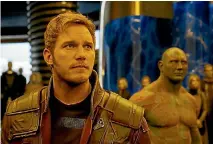  ??  ?? Chris Pratt and Dave Bautista in Guardians of the Galaxy Vol. 2.