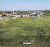  ?? BILLYBAT PRODUCTION­S ?? Soccer is a popular activity in Warman, with the soccer pitch getting a lot of use.