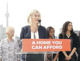  ?? JACK BOLAND/TORONTO SUN/POSTMEDIA NETWORK ?? Jennifer Keesmaat was hired by the Creative Housing Society to create affordable housing in Toronto and Vancouver. Five months later she resigned to run as a mayoral candidate in Toronto, catching her former employer completely off-guard.