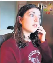  ??  ?? Phone call Izzy Rodger makes a call to investigat­e climate change and changing habits