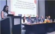  ?? FUENTE EXTERNA ?? Andrea Fuentes, Isidro de la Rosa, Alba Rodríguez, Antonio Espaillat, Ángel Estévez Bourdierd, Gianluca Grippa y otros.