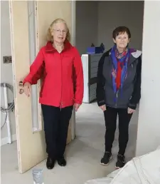  ??  ?? Teresa McCann and Patricia Walsh inside the new café