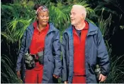  ?? ?? Matt Hancock, right, joins fellow contestant­s Scarlette Douglas and Chris Moyles, above, on ‘I’m A Celebrity... Get Me Out Of Here!’ today