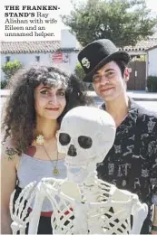  ?? Photograph­s by Stephanie Breijo Los Angeles Times ?? THE FRANKENSTA­ND’S Ray Alishan with wife Eileen and an unnamed helper.