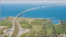  ??  ?? The Øresund Bridge which links Sweden and Denmark.