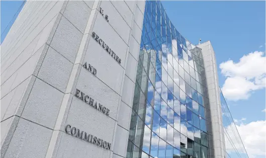  ?? REUTERS ?? The Securities and Exchange Commission has begun work on a plan to require more private companies to routinely disclose informatio­n about finances and operations.