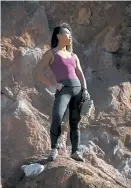  ??  ?? Melissa Utomo is one of an increasing number of climbers of color calling out what they perceive as racist or sexist route names of climbs in climbing areas.