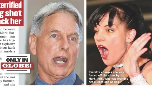  ??  ?? Perrette charges she was forced off the show by
Mark (left), who has branded her allegation­s as lies