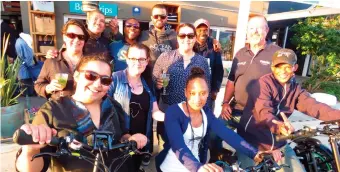  ??  ?? The team at Ocean Odyssey: (back from left) Johannes Pikaan, Dalan Danhausen, Eric Everts and Unathi Yekani, (middle) Lucy van Eyk, Jorika Brink, Evelyn Pepler and John Young. In the front are Teresa Da Mata, Leandre Christoffe­ls and Grant Pietersen.