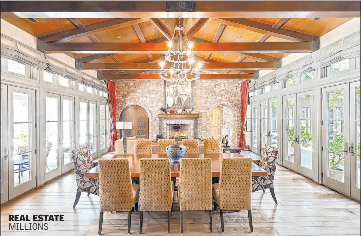  ?? IS Luxury ?? The No. 3 sale in January was for $7.3 million for a two-story home on Quintessa Circle in Southern Highlands that sits on 0.94 acres. The formal dining room showcases the outdoor/indoor living features.