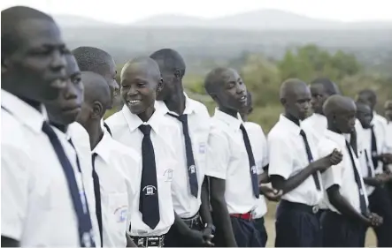  ?? KEN GALLOWAY ?? Ngulot High School is the first all-boys secondary school in Kenya’s Maasai Mara.