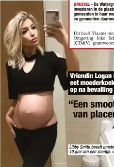  ?? Foto HBVL ?? Libby Smith bevalt omstreeks 10 juni van een zoontje.