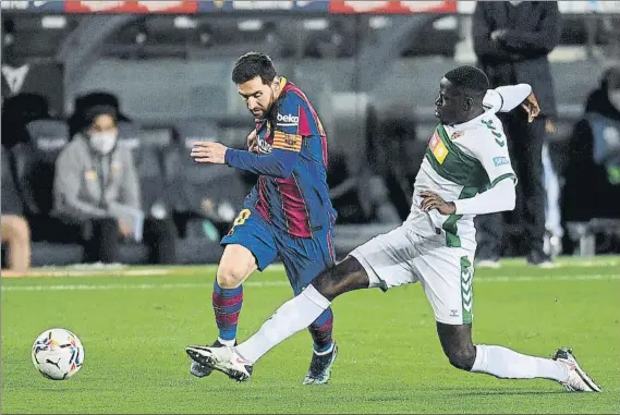  ?? FOTO: GETTY ?? Leo Messi está firmando una buena racha en lo que se lleva de 2021 con 13 tantos, 11 de ellos en LaLiga