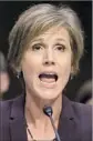  ?? Eric Thayer Getty Images ?? COMMENTS from former acting Atty. Gen. Sally Yates contradict­ed White House claims that it got only a “heads-up.”