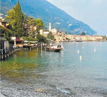  ??  ?? Gargnano village on Lake Garda.