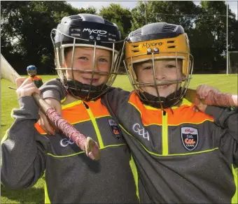  ??  ?? Enjoying the Kellogg’s Cúl Camp at Horeswood GAA grounds were Sophie Hart from Dunbrody and Katie Franklin, Horeswood.