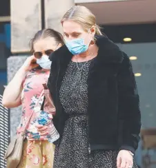  ?? ?? Renee Ferguson outside Hobart Magistrate­s Court.