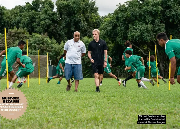  ?? ?? Michael Fassbender plays the real-life Dutch football maverick Thomas Rongen.