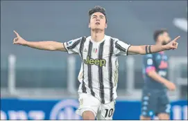  ?? FOTO: EFE ?? Regresó la ‘Joya’ Paulo Dybala reapareció tras varios meses lesionado y marcó el 2-0