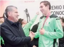  ?? ?? ▮ El gobernador Miguel Ángel Riquelme Solís destacó que 2022 fue un gran año para el deporte coahuilens­e.