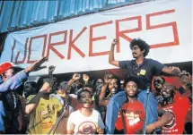  ?? Picture: TMG ARCHIVES ?? GLORY DAYS: Jay Naidoo at Cosatu’s launch in Durban in 1985. The biggest workers’ federation now has Saftu as a growing rival