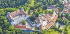  ?? FOTO: ACHIM BUNZ ?? Schloss Wolfegg aus der Vogelpersp­ektive.