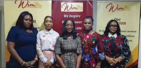  ??  ?? L-R: Member, Conference Planning Group, WIMBIZ, Tosin Adefeko; member, Executive Council, WIMBIZ, Ijeoma Taylaur; Chairperso­n, Executive Council, WIMBIZ, Olubunmi Aboderin-Talabi; members of, Executive Council, Adebisi Adeyemi; and Audrey Joe-Ezigbo; at the press conference on forthcomin­g 18th Annual Conference by Women in Management, Business and Public Service (WIMBIZ) in Lagos… recently