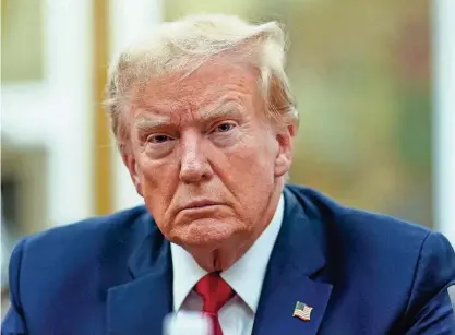  ?? EDUARDO MUNOZ ALVAREZ/POOL, AFP VIA GETTY IMAGES ?? Former President Donald Trump has a long history of making inflammato­ry proclamati­ons that spark outrage and generate a stream of headlines, without ever coming to fruition.