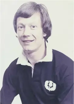  ??  ?? David Shedden – former Scotland rugby internatio­nalist. Born: Kilwinning on 24 May, 1944. Died: Linwood on 27 October 2017, aged 73