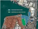  ??  ?? Port Nelson plans on dredging 30,000 cubic metres of contaminat­ed sediment before making it safe and using it as a reclamatio­n site.