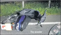  ??  ?? The scooter