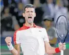  ?? Photo / AP ?? Novak Djokovic won in Shanghai without dropping serve.